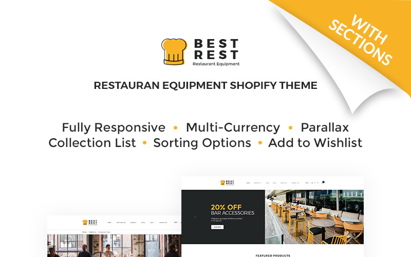Bestes Rest - Bar Zubehör Shopify Theme