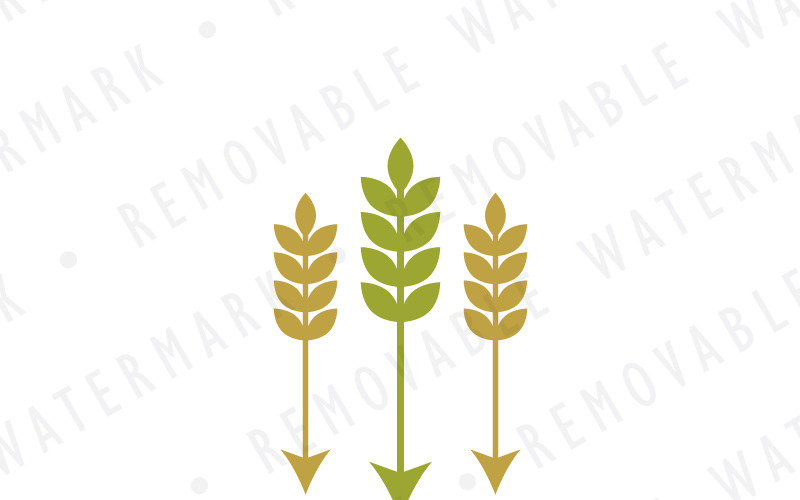 Download Шаблон логотипа "Crop Arrows Logo Template" / Crop Arrows Logo Template - Шаблон логотипа на тему графика simple agriculture farm arrow barley harvest grain crop corn wheat target grow yield brewery bakery organic logo design template food