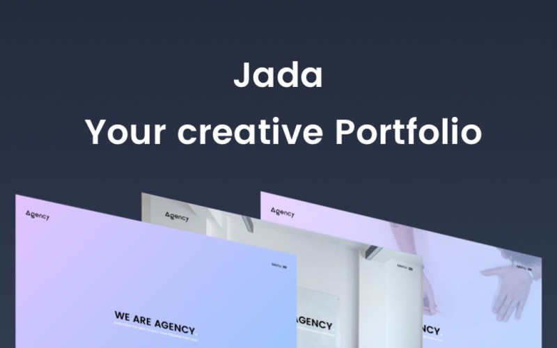 Jada - Creative Portfolio webbplats mall