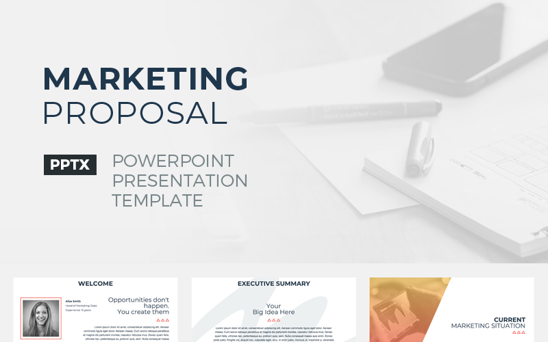 Marketing Proposal PowerPoint template