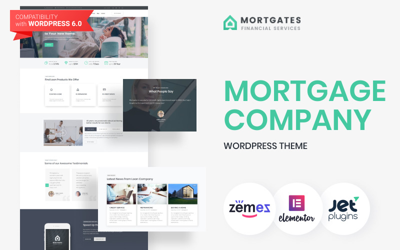 Mortgates - Finansal Hizmetler WordPress Teması