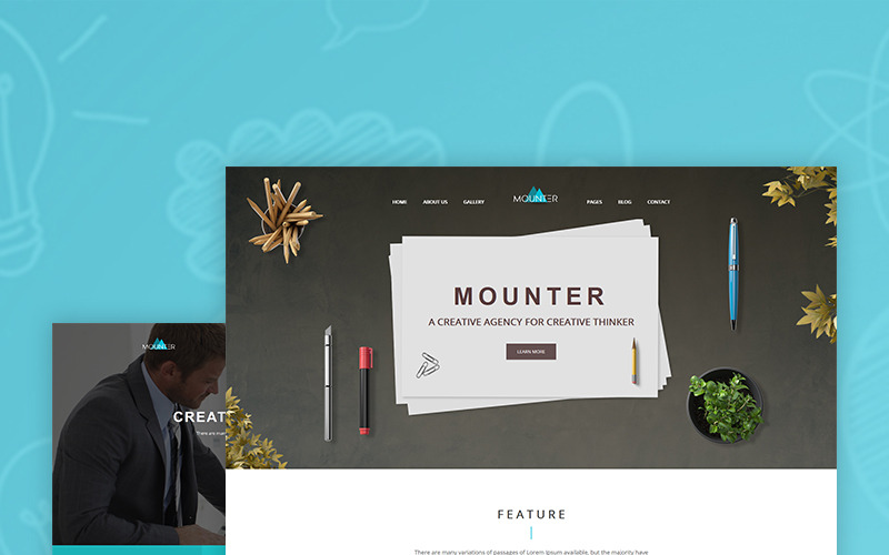 Mounter - šablona firemního webu