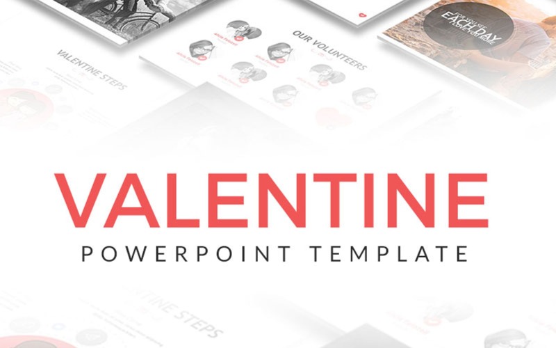 Süßer Valentinstag PowerPoint-Vorlage