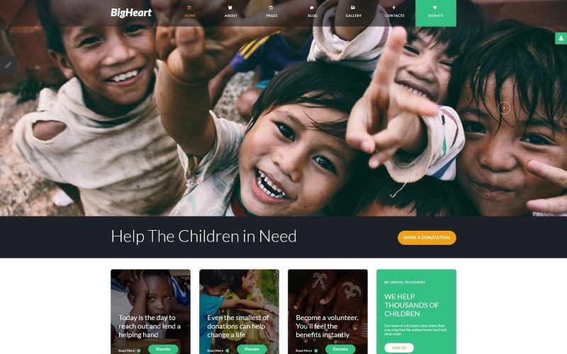 BigHeart - Charity Sticky Menu Light Joomla-mall