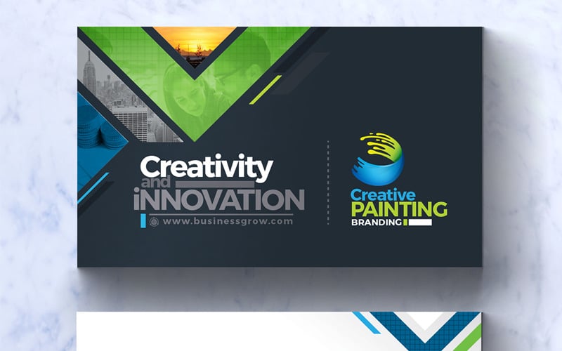 Download Фирменный стиль "Creative Painting Business Card - Corporate Identity Template" / Creative Painting Business Card - Corporate Identity Template - Фирменный стиль на тему графика business card template clean visiting bundle gold corporate creative modern minimal design best branding simple psd editable pack package adventure
