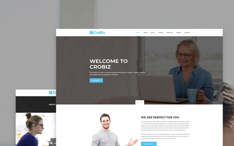 Crobiz - корпоративная тема WordPress
