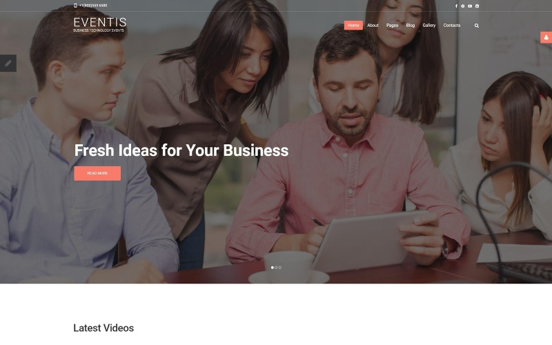 Eventis - Modello Joomla per conferenze aziendali
