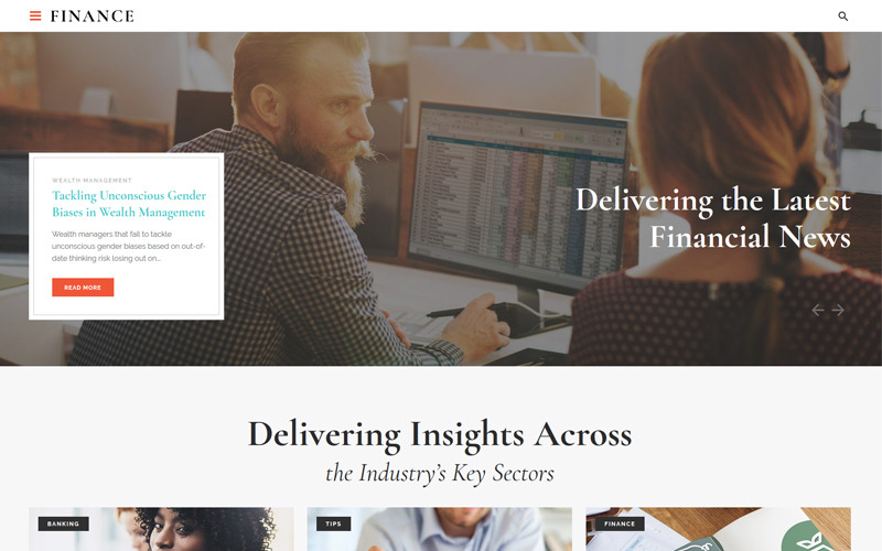 Finanza - Modello di sito Web HTML multipagina per agenzia di consulenti finanziari