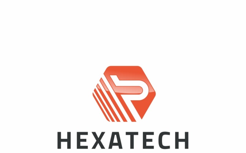 HEXATECH - Logo šablona