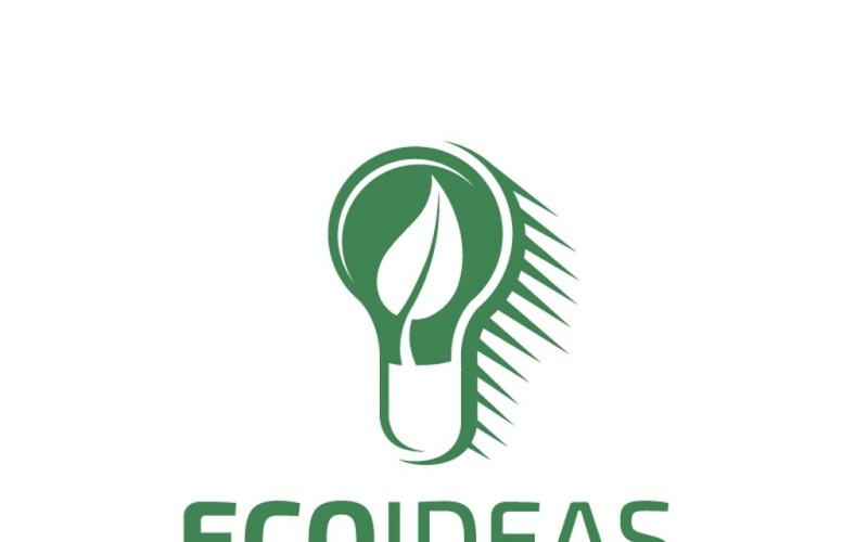 Idee di ecologia - modello di logo