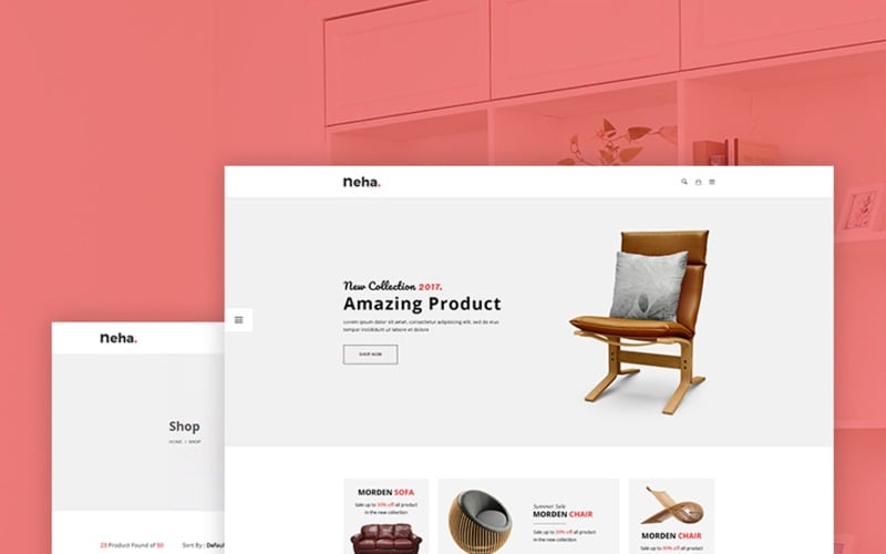 Neha - Mehrzweck-E-Commerce-Website-Vorlage