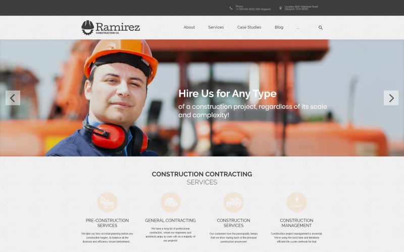 Ramirez - Motyw WordPress dla firm architektonicznych i budowlanych