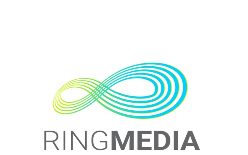 Ring Media - шаблон логотипа