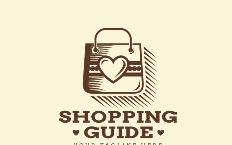 Руководство по покупкам - шаблон логотипа