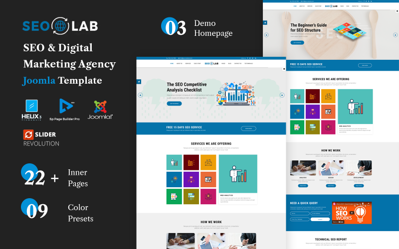 SEOLAB - SEO ve Dijital Pazarlama Ajansı Joomla Template
