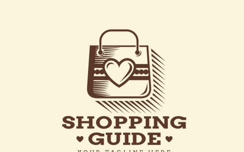 Download Шаблон логотипа "Shopping Guide  - Logo Template" / Shopping Guide  - Logo Template - Шаблон логотипа на тему графика shop shopping assistant guide consultant fashion collection style selection bag clothes clothing designer elegant logo logotype accessories blog beauty events