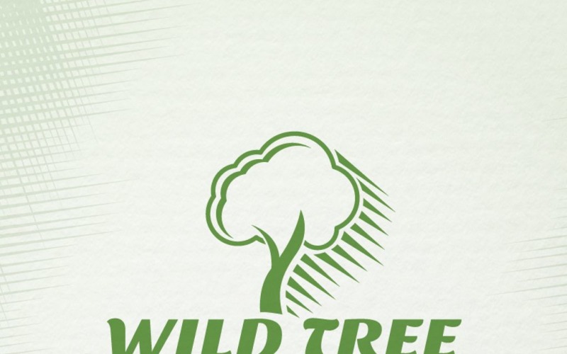Vilda träd - logotypmall