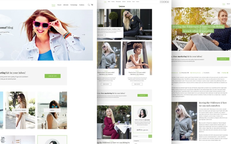 Download PSD шаблон "xPression - Minimal Blog PSD Template" / xPression - Minimal Blog PSD Template - PSD шаблон на тему личный консультант blog psd template clean modern premium responsive creative blogger simple blogging traveller fashion personal solopreneur