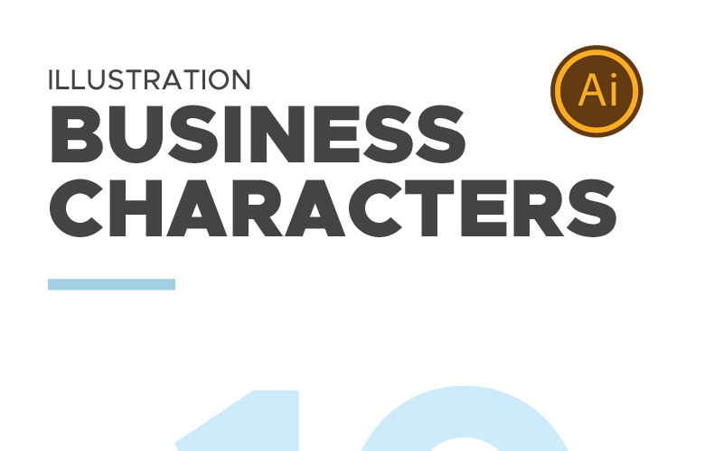Conjunto de caracteres de personas de negocios - ilustración