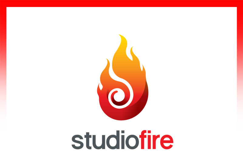 Flame Fire - Modelo de logotipo