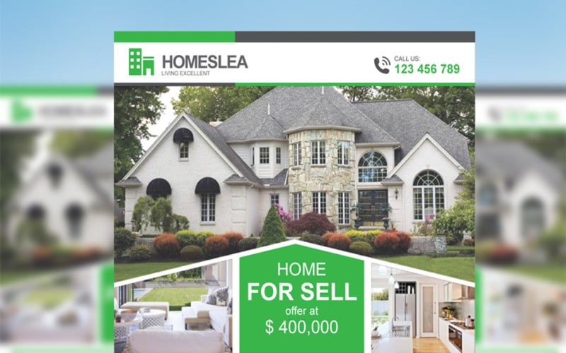 Homeslea-房地产传单-企业形象模板