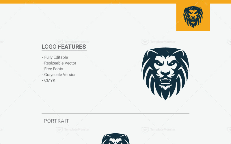 Download Шаблон логотипа "Lion Design - Logo Template" / Lion Design - Logo Template - Шаблон логотипа на тему графика 