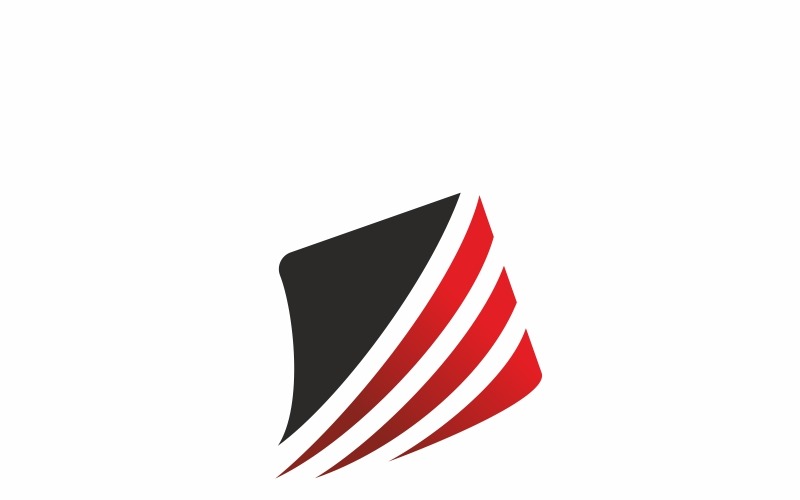 Modèle de logo numérique abstrait Glover Fly