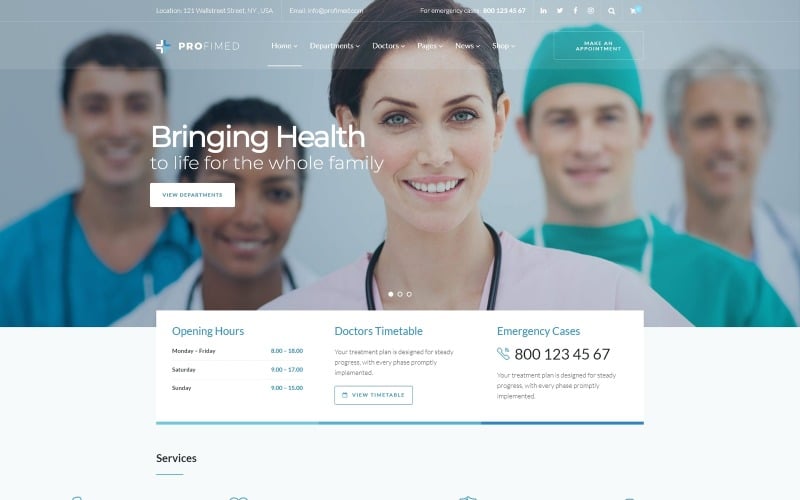 медицинский сайт wordpress тема