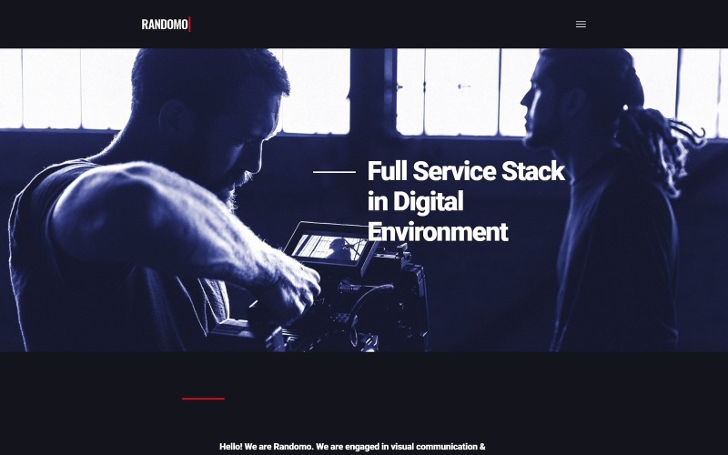 Randomo - Tema impressionante para WordPress de agência de gerenciamento e marketing
