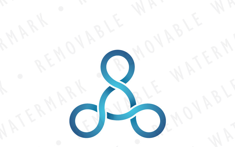 Download Шаблон логотипа "Triangle of Infinity - Logo Template" / Triangle of Infinity - Logo Template - Шаблон логотипа на тему графика simple energy connection abstract triangle loop infinity knot nexus synergy transformation renewal bond link triquetra trinity logo design template unity