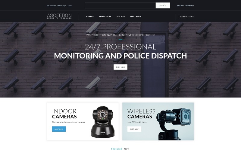 ASCEEDON - Plantilla OpenCart de productos de seguridad