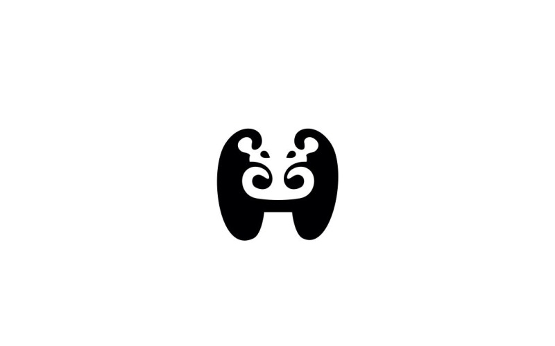 Flodhäst - Logotypmall