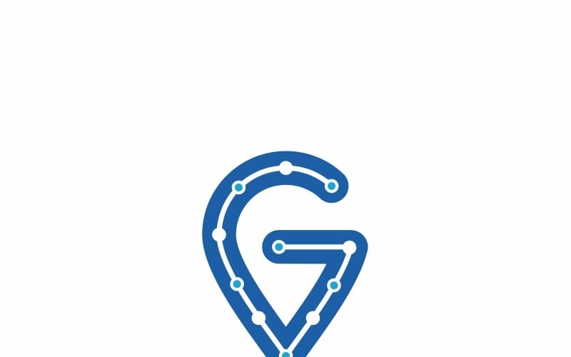 Get Point - G Letter-logotypmall