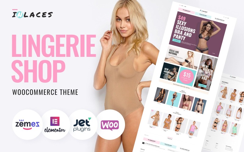InLaces - Tema WooCommerce da loja de lingerie