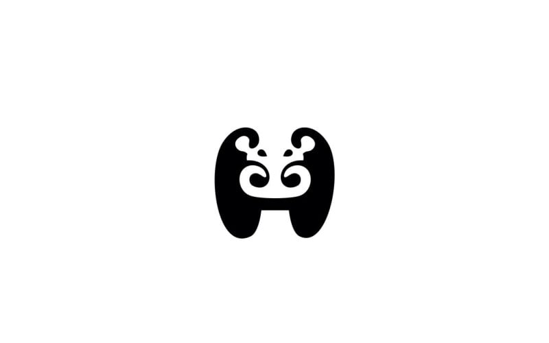 Ippopotamo - Modello di Logo