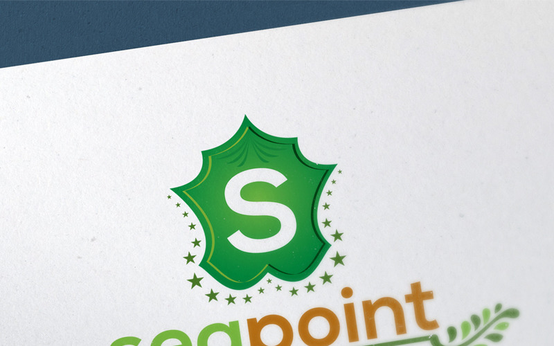 Download Шаблон логотипа "S Letter Decorative - Logo Template" / S Letter Decorative - Logo Template - Шаблон логотипа на тему графика s latter letter decorative logo so sea point beach restaurent hotel cafe chinese fast food burger graphic play hi-quality official
