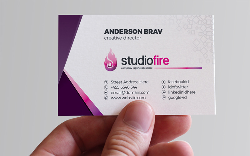 Visitenkarte - - Corporate Identity Vorlage