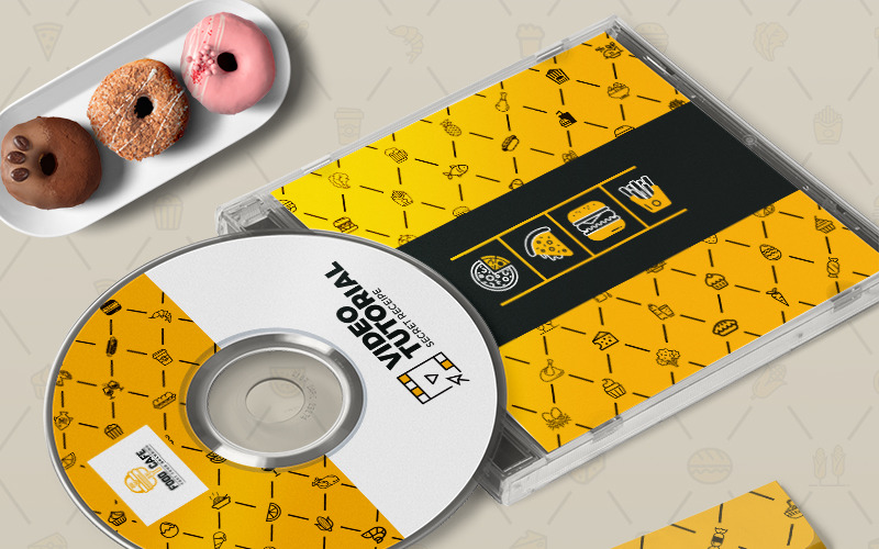 Дизайн обкладинки альбому CD / DVD - - Шаблон фірмового стилю