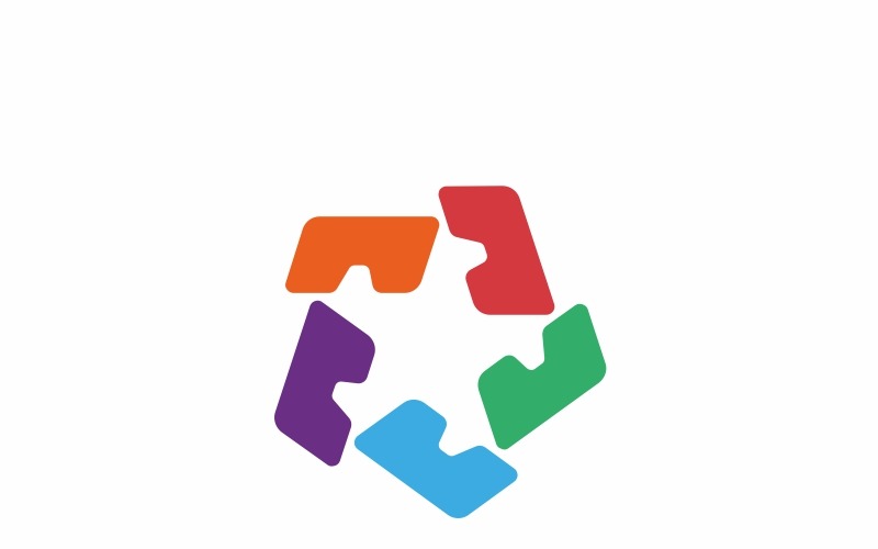 Hvězda Virtual - Logo šablona
