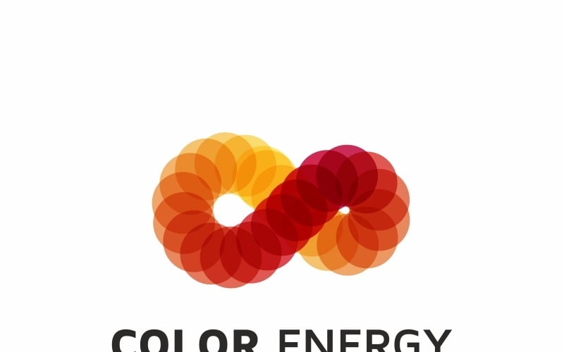 Infinito di colore - modello di logo