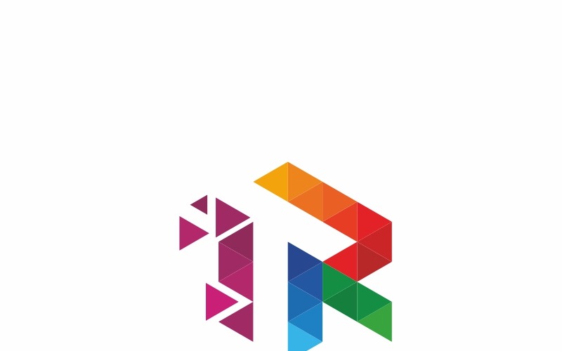 Download Шаблон логотипа "Relative - R Letter Logo Template" / Relative - R Letter Logo Template - Шаблон логотипа на тему графика r logo letter design icon business abstract polygon modern alphabet vector template colorful symbol element creative font company corporate identity