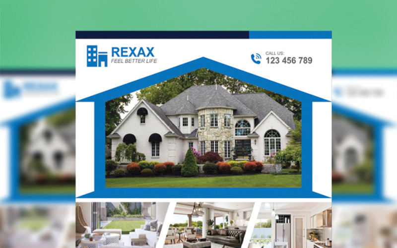 Rexax Real Estate - Modèle d'identité d'entreprise