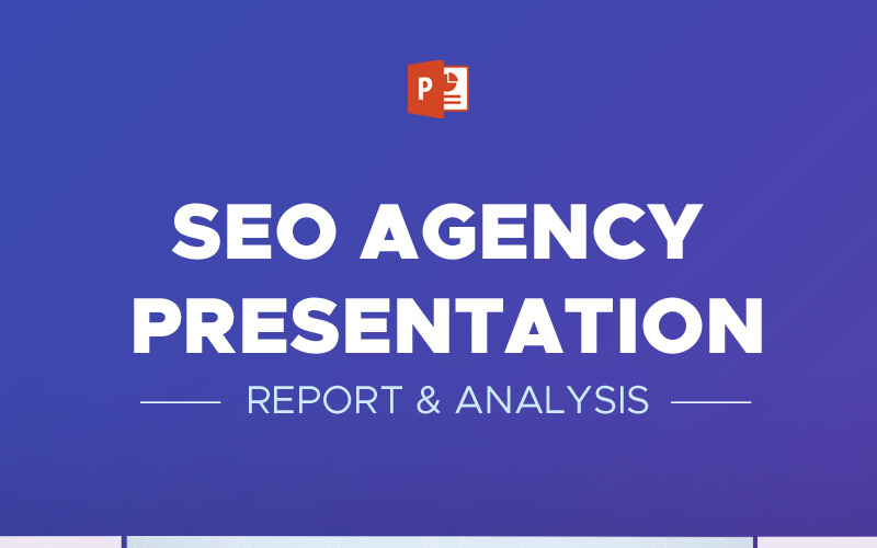 SEO Ügynökség jelentés és elemzés - PowerPoint sablon