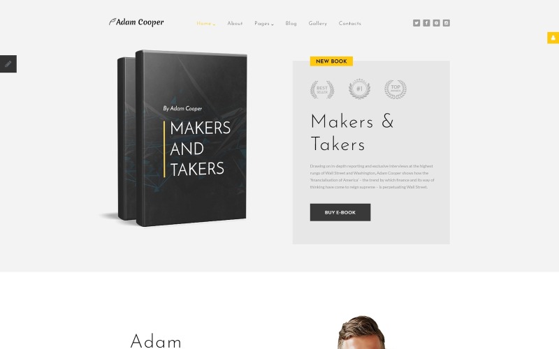 亚当·库珀（Adam Cooper）-作家Joomla模板