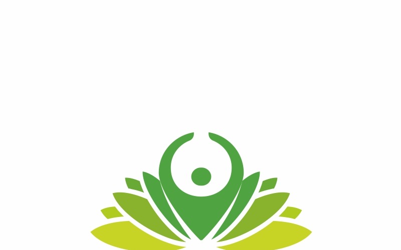 Yoga Lotus - Logo Şablonu