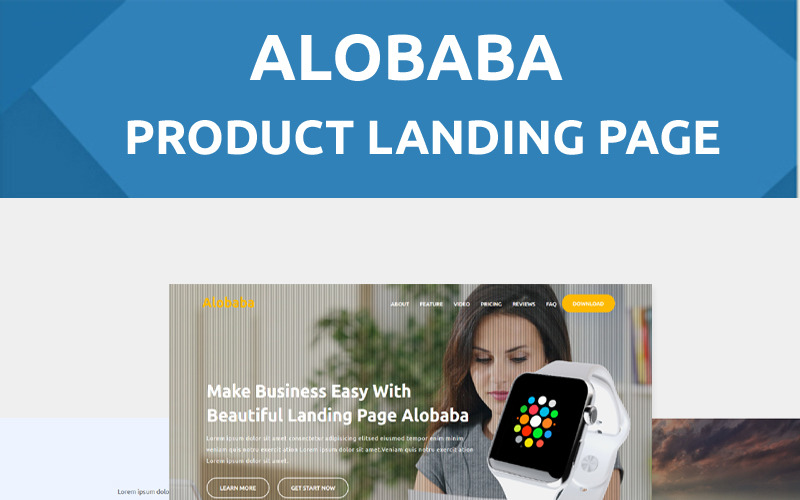 Alobaba - Product Landing Page Template