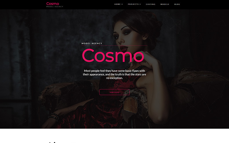 Cosmo - motyw WordPress dla agencji modelek