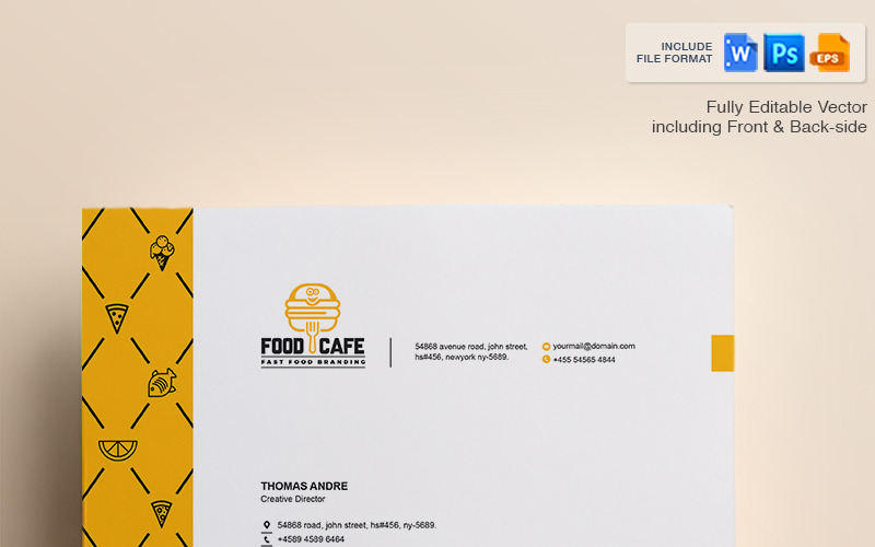 Download Фирменный стиль "Creative Letterhead Template - - Corporate Identity Template" / Creative Letterhead Template - - Corporate Identity Template - Адаптивный Фирменный стиль на тему графика fast food restaurant letterhead template design ms word pad corporate font bundle business a4 docx office official psd eps company