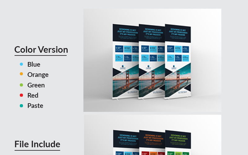 Download PSD шаблон "Digital Art Roll Up Banner PSD Template" / Digital Art Roll Up Banner PSD Template - PSD шаблон на тему офис art artistic blue building business rollup colorful corporate corporet creative graphics green hi-quality id kit internet logo modern multimedia official