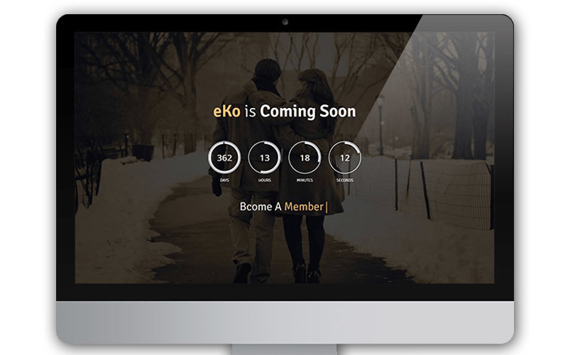 eKo kommer snart Responsive HTML5-mall
